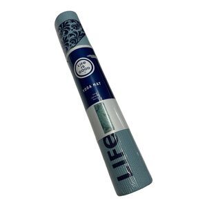 LIFE‎ IS GOOD PAISLEY BUTTERFLIES REVERSIBLE YOGA EXERCISE MAT 68" x 24" NWT